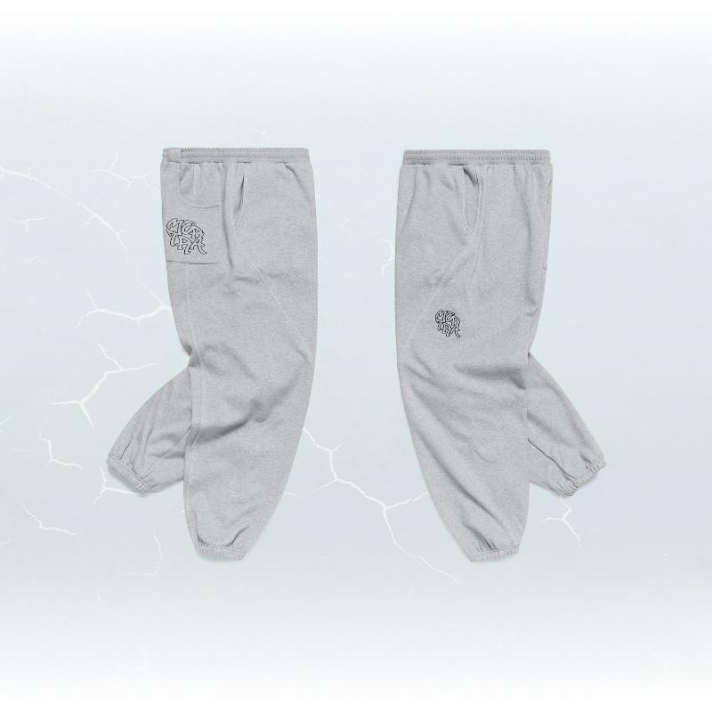 RogueWave Y2K Модные джоггеры Уличный ретро Обтекаемые швы Вышитый логотип Унисекс Спортивные штаны Хип-хоп Харадзюку Оверсайз Повседневные брюки