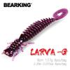 BEARKING Larva Soft Lures 6cm 1.57g 8pcs Artificial Lures Fishing Worm Silicone Bass Pike Minnow Swimbait Jigging Plastic Baits