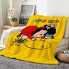 cartoon L LooLoo K Kids Throw Flannel Throw Blanket Suitable for Sofa Living Room Bedroom