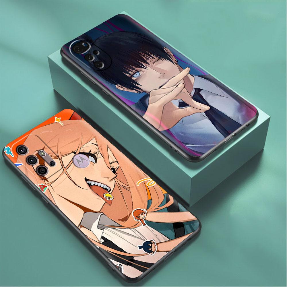 Чехол для Motorola G30 G60 G9 Play One Fusion Plus Edge 20 G8 Power Lite G22 G50 G200 G51 G71 G31, чехол для телефона в стиле аниме «Человек-бензопила»