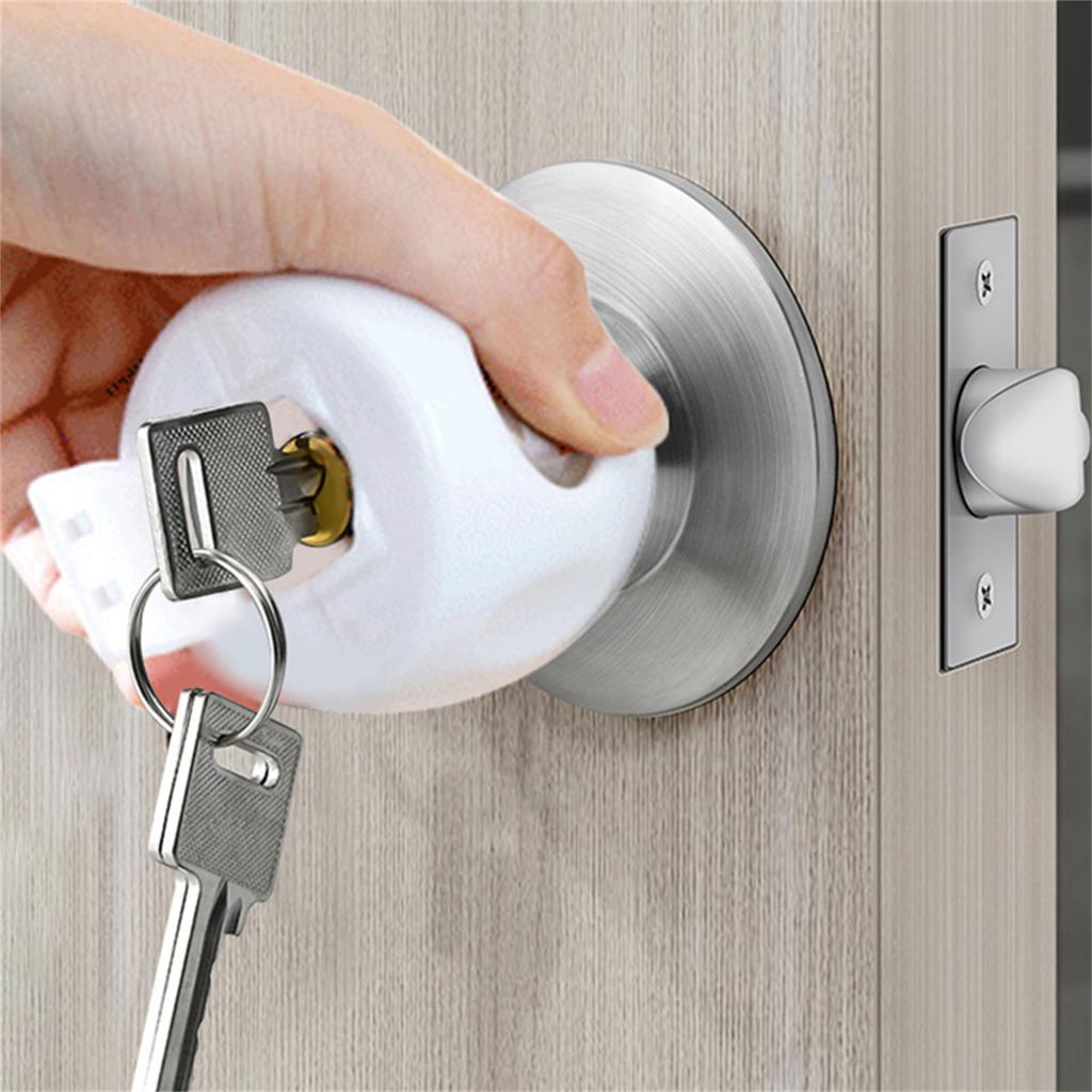 Детская безопасность Дверная ручка Защитная крышка Защита от детей Конструкция предотвращает случайное открытие Повышение безопасности дома