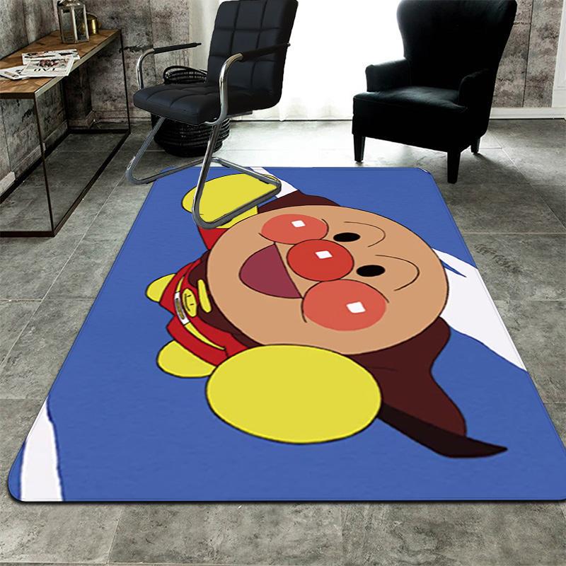Anpanman Rug Floor Mat for Living Room or Bedroom Soft and Comfortable Carpet a Gift for Birthday and Holiday.NFF0928343