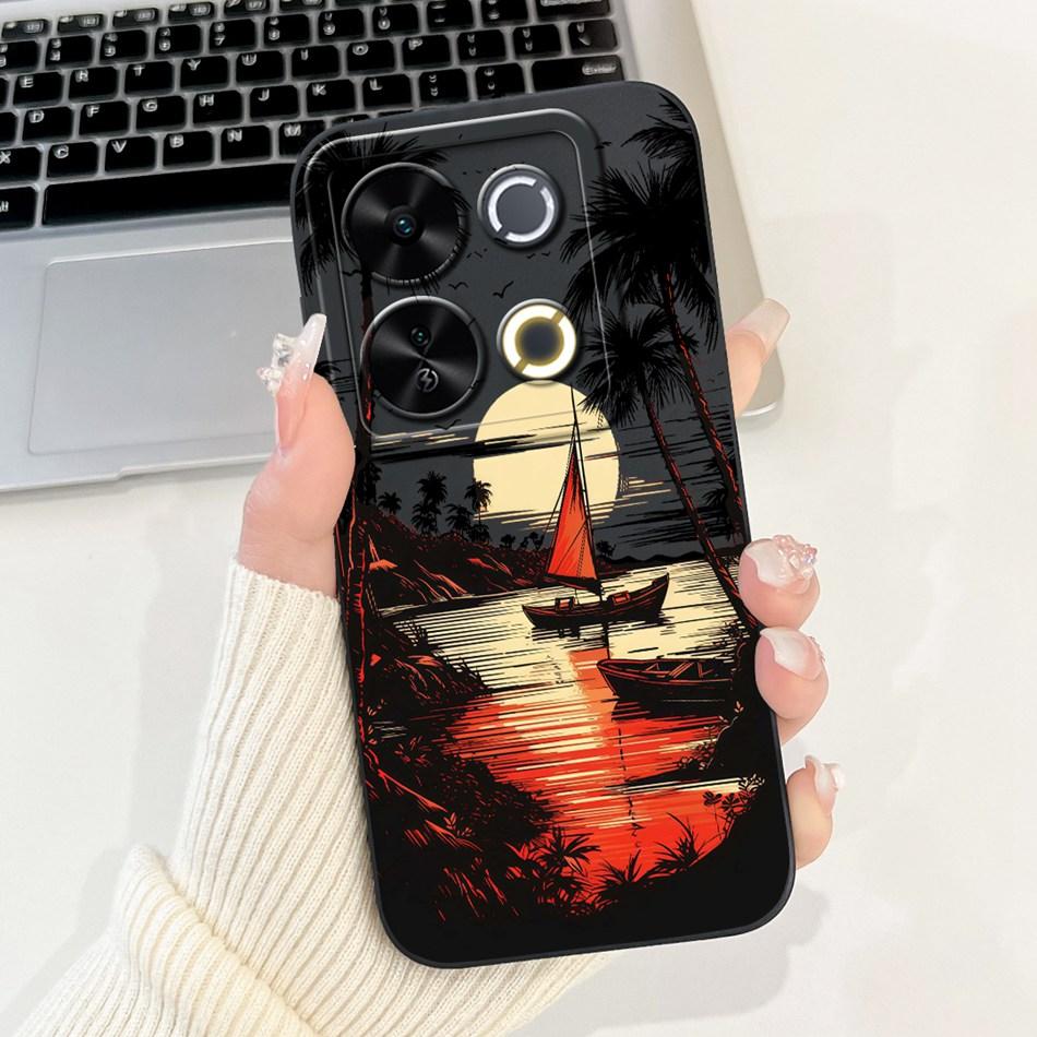 Для ITEL P65 Новый Модный Чехол с Рисунком 'Закат на Пляже' Для Itel P671L ItelP65 4G Мягкий Силиконовый Ударопрочный Чехол для Телефона