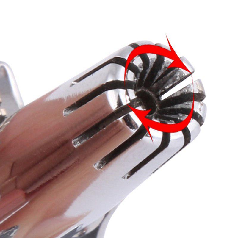 Ручной триммер для мытья носа из нержавеющей стали, механический триммер для волос в носу, инструмент для удаления волос для бритья