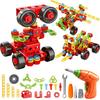 288-Piece Carpenter Pretend Play Drill Toy Set with Tools, DIY Repair Kit, 3D Puzzle, Game, Model, Building Blocks, Car, Robot, Assembly, Educational
