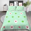 Home Bed Clothes 2/3pcs Bedding Sets 3d Frog and Love Printed High Quality Duvet Cover Sets Queen Full Size Bed Suit