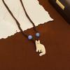 Многофункциональное Ожерелье в Форме Кошек с Регулируемой Цепочкой Элегантный Кулон-Ожерелье для Модной Любительницы Подарок