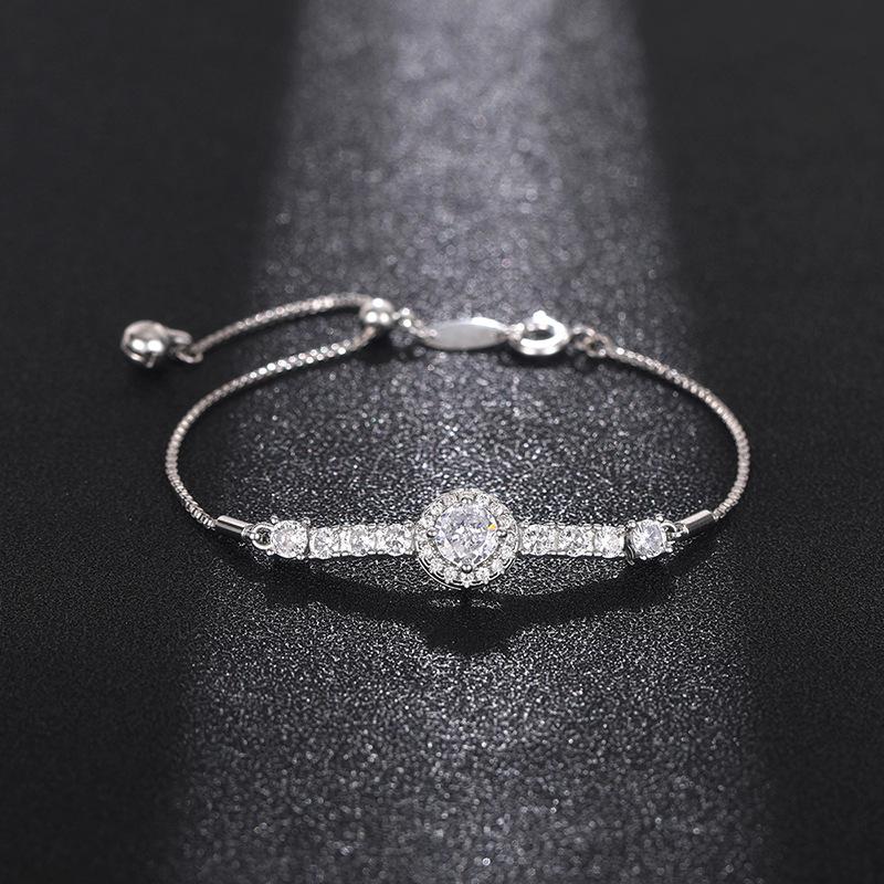 Женские браслеты, модная индивидуальность, аксессуары для повседневной элегантности, круглые сверкающие украшения из циркона.