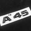 3d ABS Chrome Black Logo A45 Emblem Letters Sticker Nameplate Car Trunk Badge For Mercedes Benz A45 AMG W176 W177 Accessories WR5
