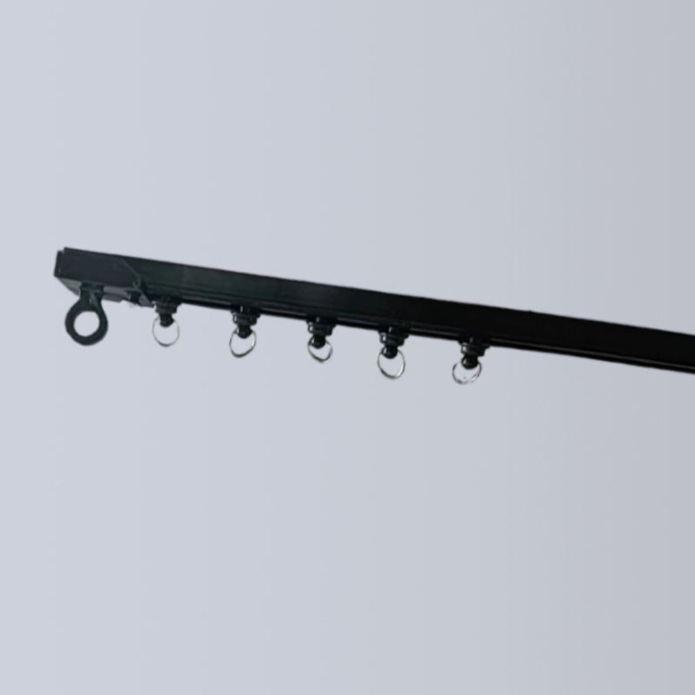 Прочный самоклеящийся карниз для штор без перфорации, скользящий неперфорированный карниз для штор