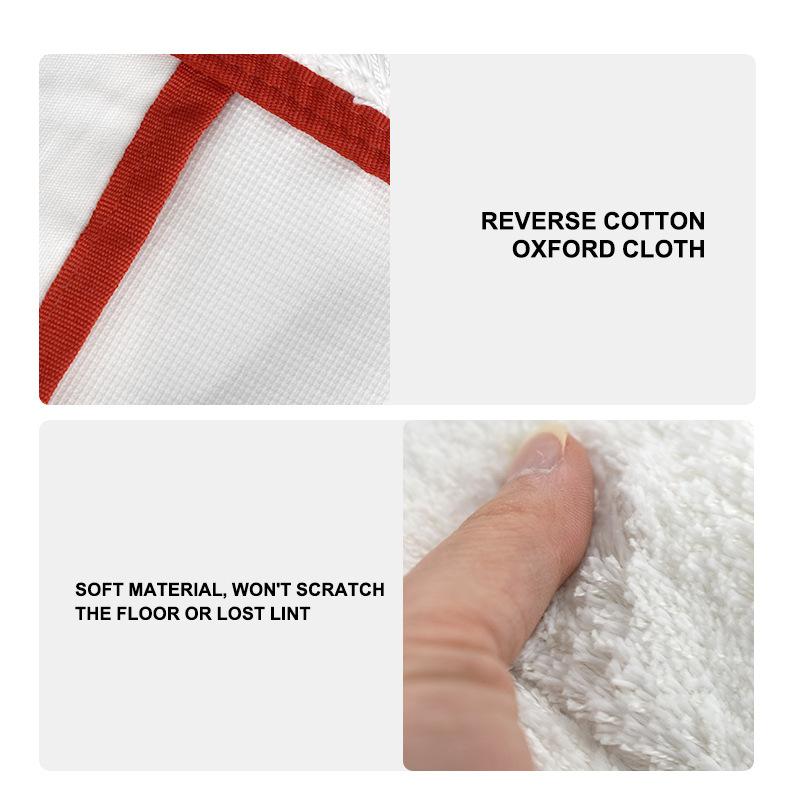 Replacement Flat Mop Pads for Vileda Microfiber White Floor Mop Cloth Washable Reusable Refill Pad