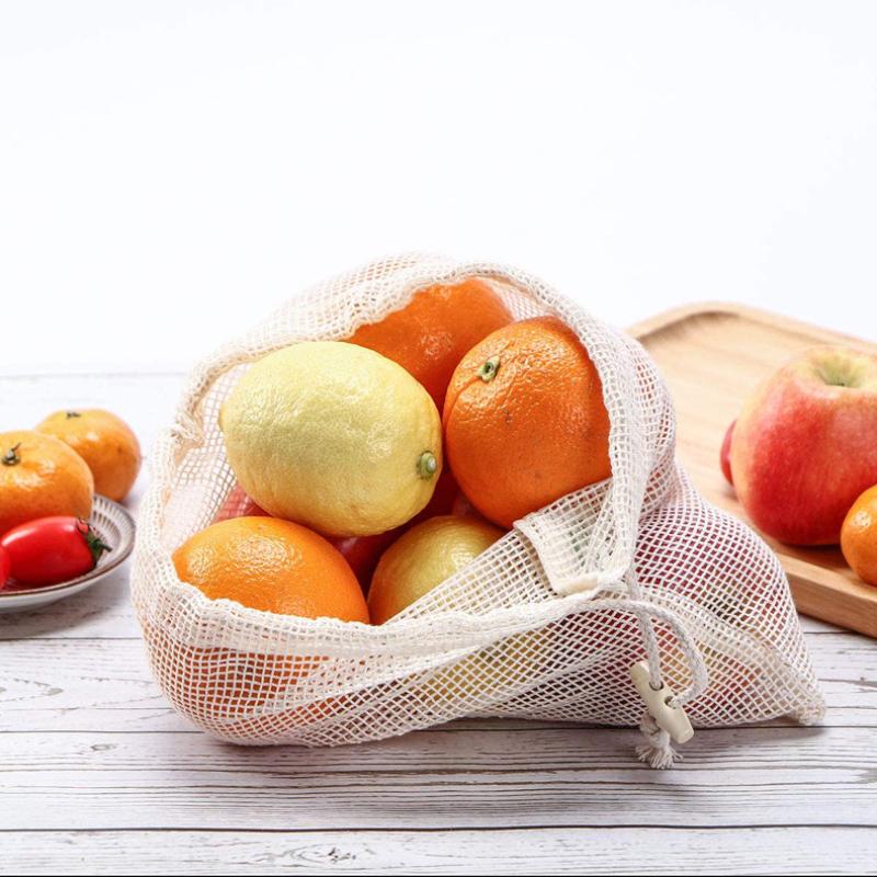 3 шт./компл. многоразовые сетчатые пакеты для продуктов, моющиеся сетчатые пакеты из полиэстера премиум-класса для овощей, фруктов, игрушек