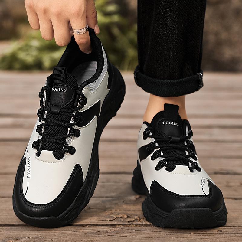 Кроссовки мужские осенне-зимние новые дышащие походные ботинки для активного отдыха нескользящие износостойкие легкие походные ботинки повседневная мужская обувь