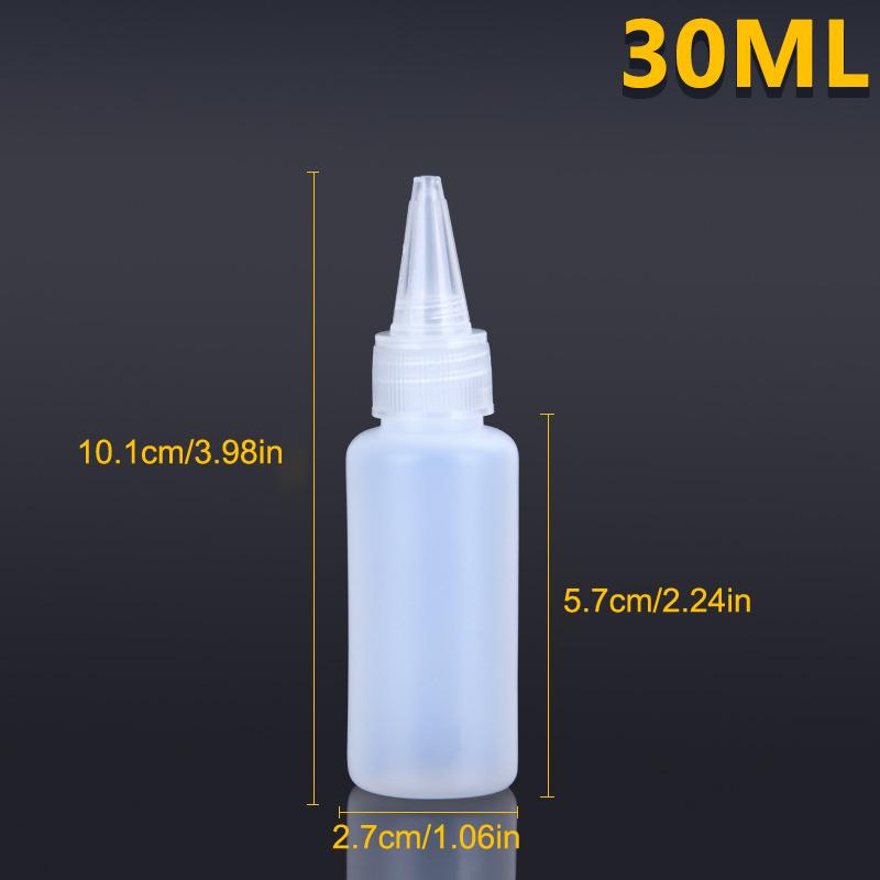 10-1000 мл Пустая пластиковая бутылка-капельница с завинчивающейся крышкой Полупрозрачный контейнер для жидкости для глаз, чернил, масла, краски, пигмента