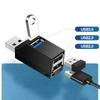 USB 3.0 концентратор, 4-портовый адаптер - Высокоскоростная передача данных (5Gbps) для ПК/Ноутбука/Mac - Компактный USB-разветвитель для флешки, мыши
