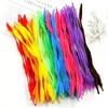 100pcs Plush Bendable Plush Sticks Wave Twisting Rod Twisting Rod DIY Craft Twisting Rod Rotatable Material