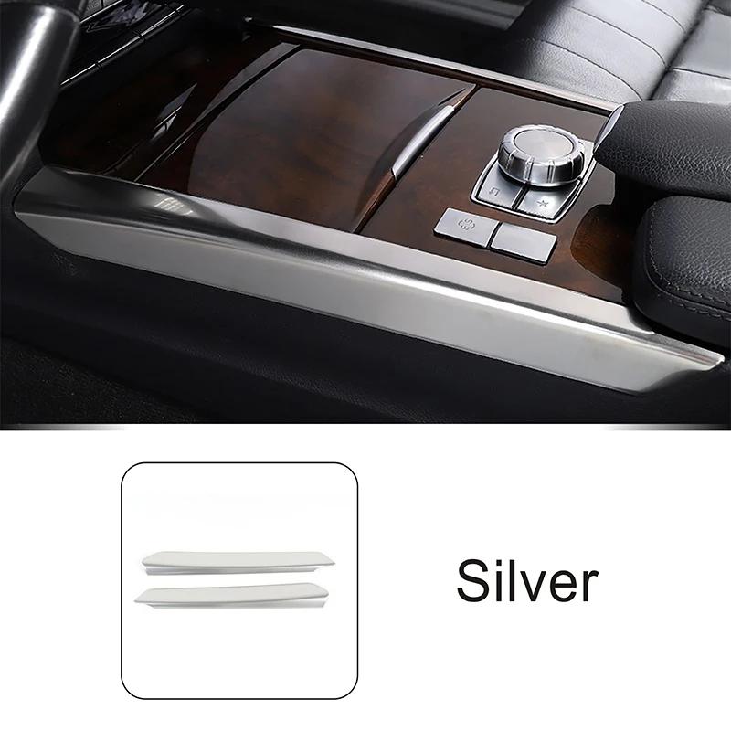 Car Gear Shift Side Panel Frame Trim Strip Sticker For Mercedes Benz E Class W212 2010-2011 Stainless Steel Interior Accessories
