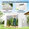 Greenhouse Film 3 x 3 m, Waterproof Polyethylene Film with Roll-Up Door, 6 Windows, UV Protection FILM ONLY White