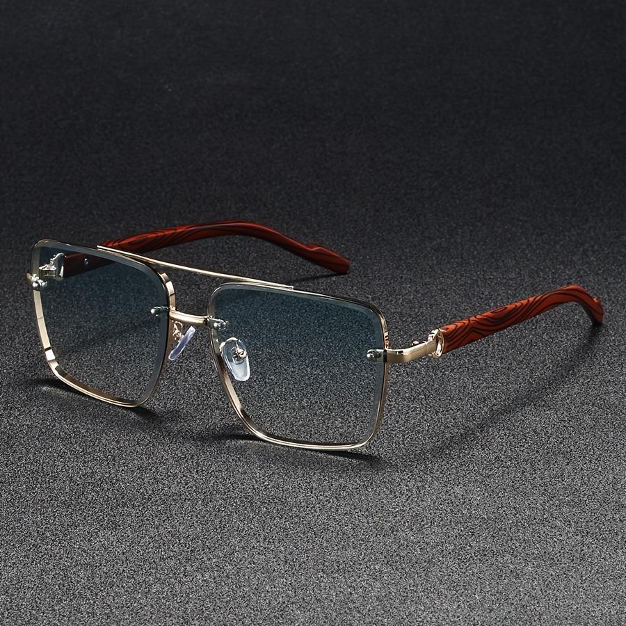 Роскошные квадратные солнцезащитные очки для мужчин Новые деревянные винтажные дизайнерские модные очки Солнцезащитные очки Женские для отпуска Gafas De Sol Hombre