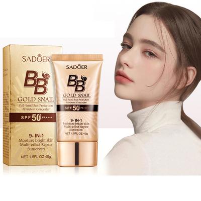 Многофункциональный 40 г Gold Snail BB Cream Foundation Fix Makeup Concealer Солнцезащитный изоляционный крем