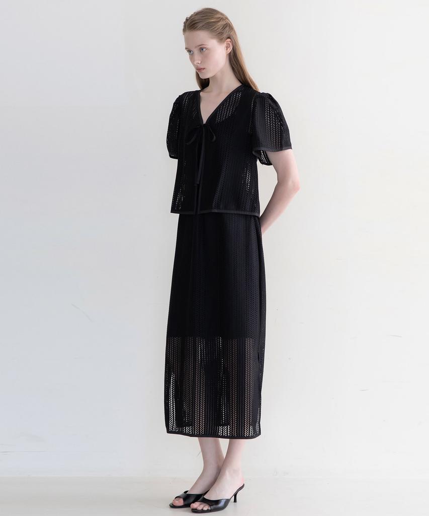 J Mark New York Punching Skirt - Black