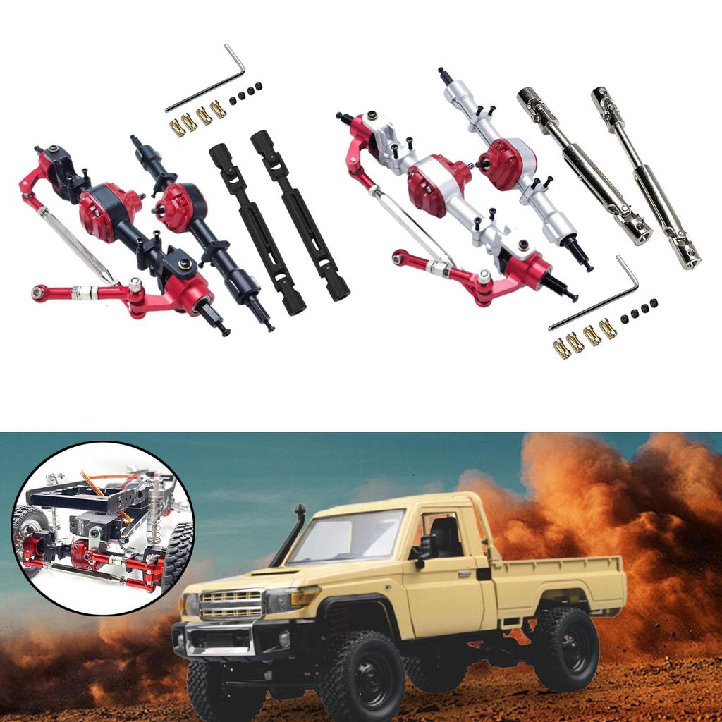 1/12 Scale Metal Front Rear Axle Drive Shaft Spare Parts Hobby Tool Modification for MN78 LC79 Hobby Car Crawler Vehicle