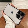 Утолщенные четыре угла, противоударный Подходит для Apple 15 14 Защитная крышка 16 Гальванизированный ТПУ Мягкий чехол iPhone 13 Чехол для мобильного телефона