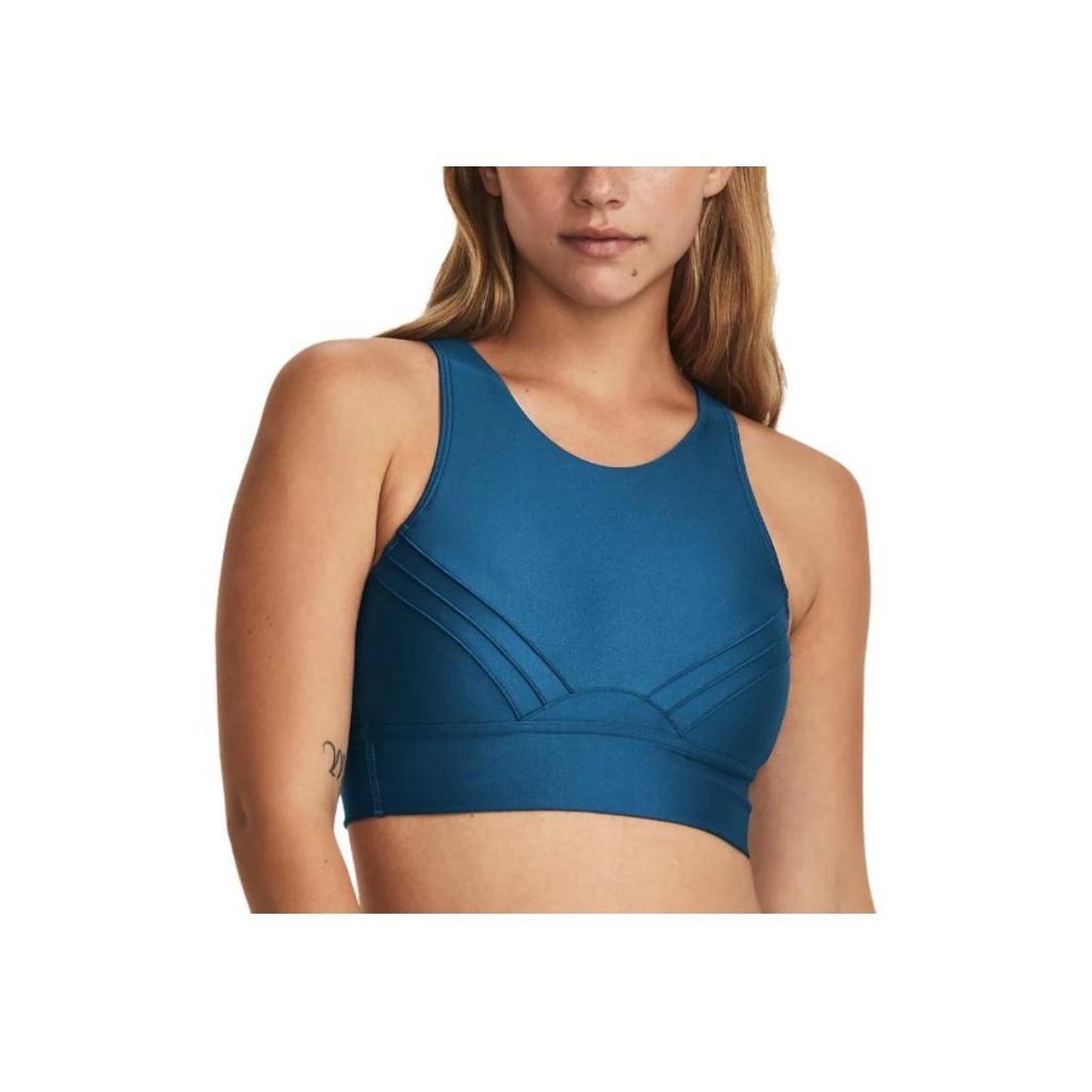 Under Armour Infinity Solid средней интенсивности спортивный бюстгальтер женское нижнее белье Academy-Blue 1376883-426