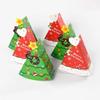 12Pcs Snowman Christmas Tree Shape Candy Gift Box Cookie Snack Baking Packag Box Bag New Year Holiday Party Decoration Kids Gift