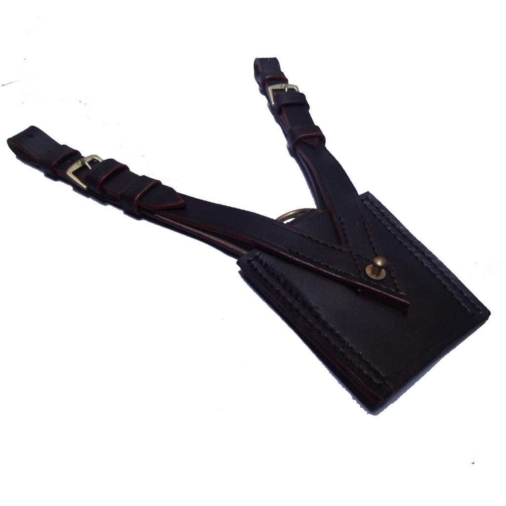 WWII British Army Sam Browne Leather Sword Frog for Belt Dark Brown DI-8FX8-4RQK