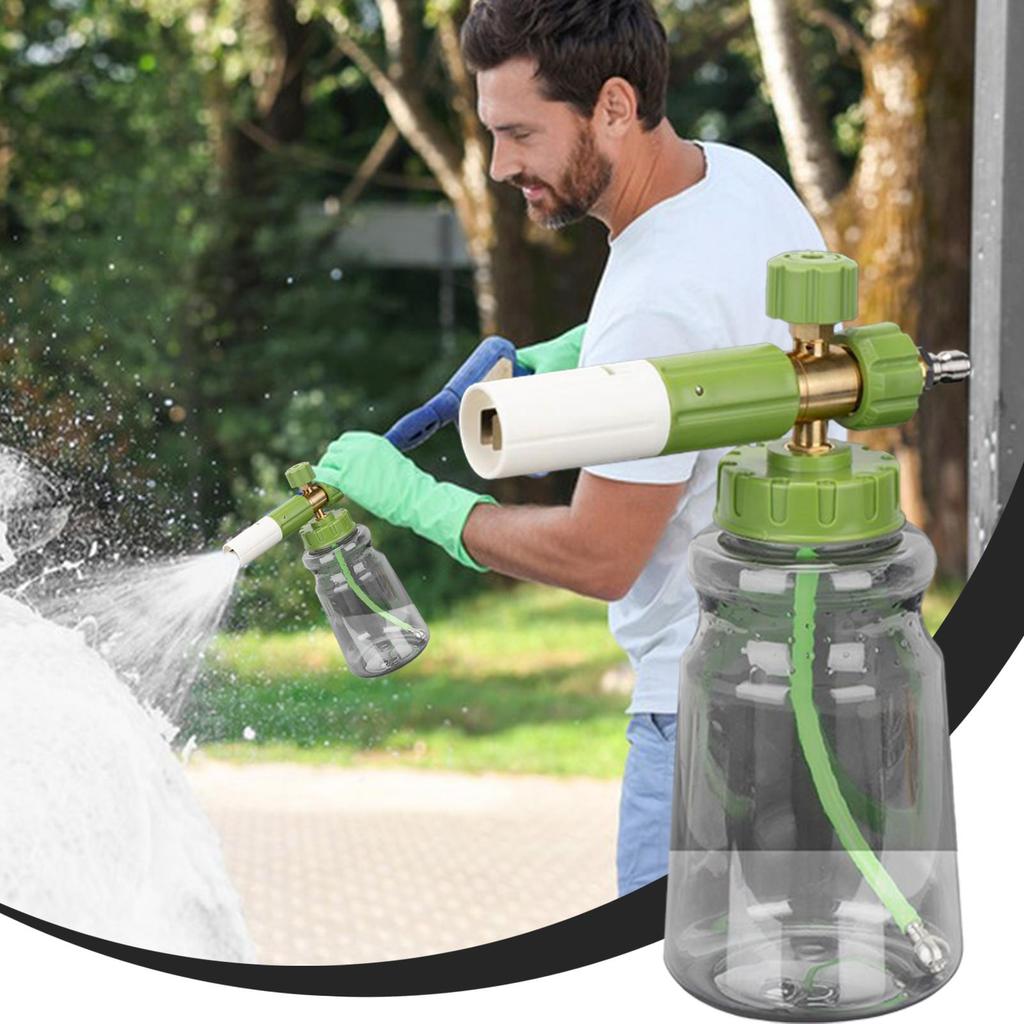 Автомобильный пенный распылитель с регулируемым соплом, распылитель для мойки высокого давления, пенный распылитель с регулируемым соплом, пенообразователь с быстроразъемным шлангом