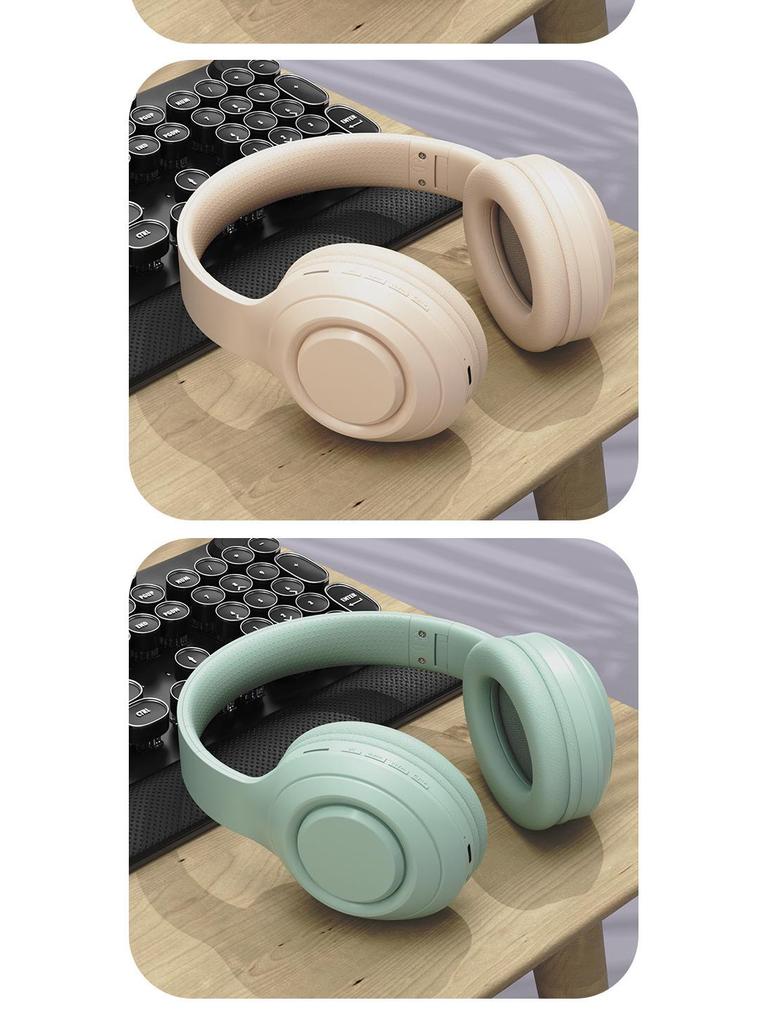 Wireless Over-Ear Bluetooth Headphones with Long Battery Life, Heavy Bass, and Call Functionality