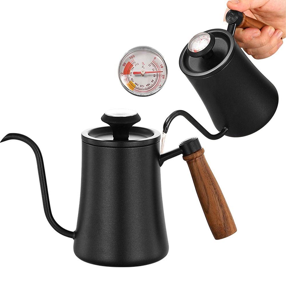 550ml/850ml Goose Neck Coffee Pot Drip Port Hand Brewing Kettle Long Narrow Drip Carafe Outdoor