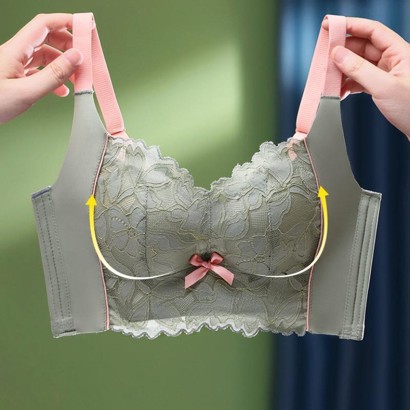 Теплое нижнее белье без стального кольца, бюстгальтер с боковым сбором, антипровисающий бюстгальтер с боковой грудью