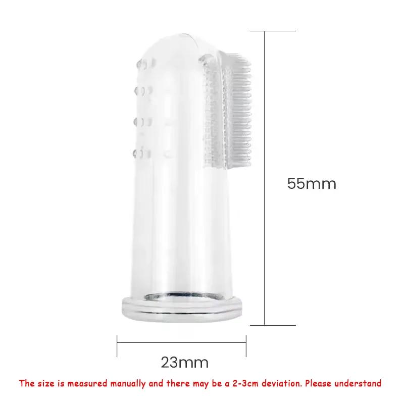 Soft Pet Finger Toothbrush Teddy Dog Brush Bad Breath Tartar Teeth Care Tool Dog Cat Cleaning Silicagel Pet Supplies
