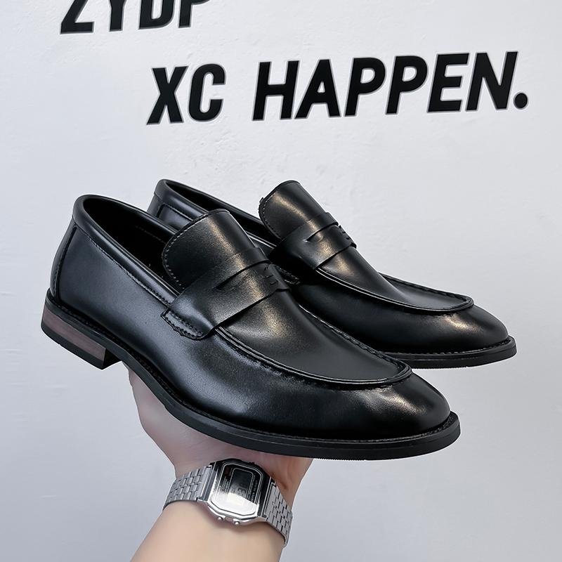 Fashion New Brand Business Men Shoes Fashion Male Wedding Shoes Outdoor All-match Flats Handmade Mens Loafers Leather Men's Dress Shoes