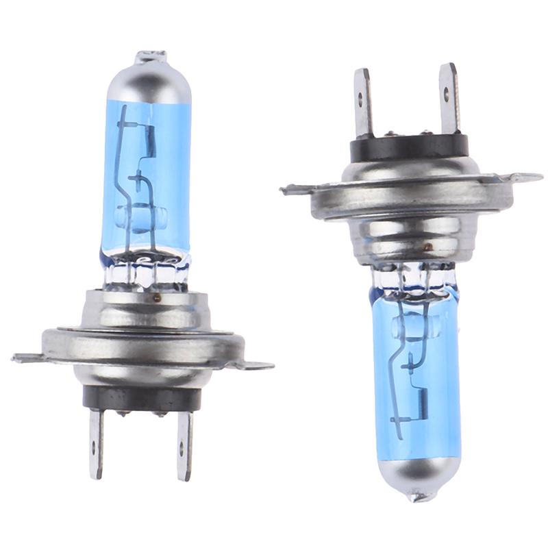 2Pcs H7 55W 12V 6000K Xenon White Gas Halogen Headlight Light Lamp Bulbs