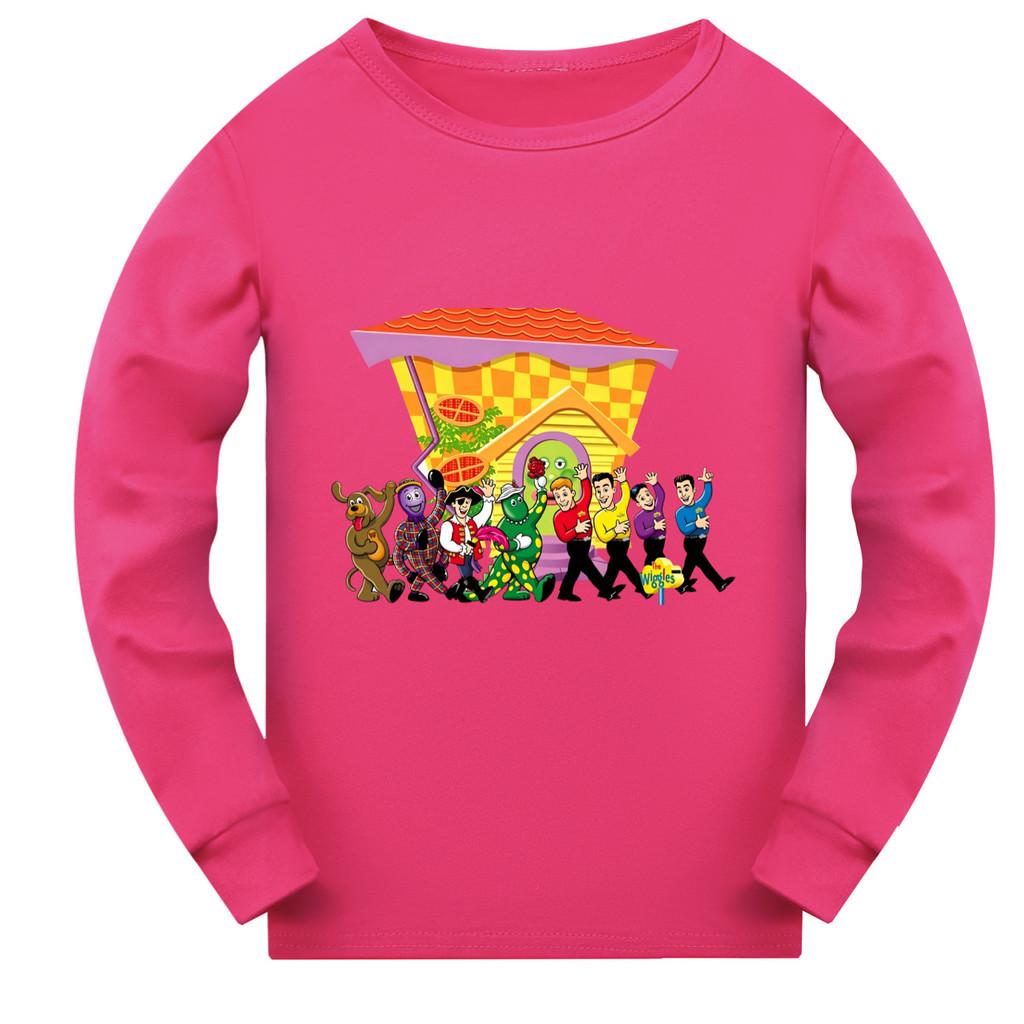 5750 Детская футболка с длинными рукавами "The Wiggles" для мальчиков и девочек