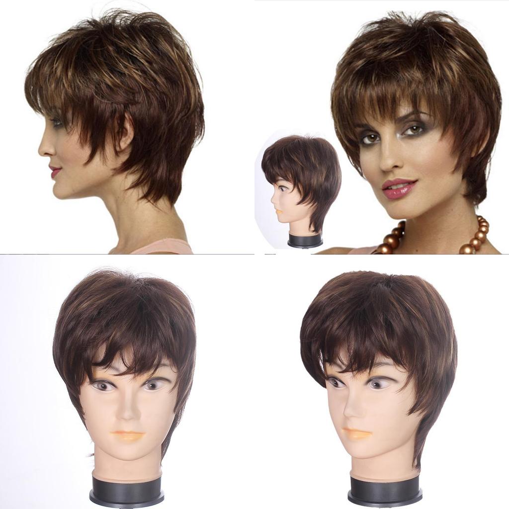 Short Curly Wig With Hightemperature Silk For Fashionable African Style For Women