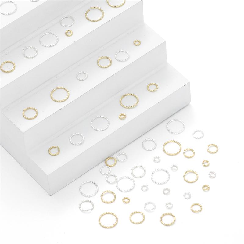 20 шт., медное кольцо с покрытием для резки резьбы, кольцо для DIY, ожерелье, браслет, серьги, изготовление ювелирных изделий, аксессуары для рукоделия