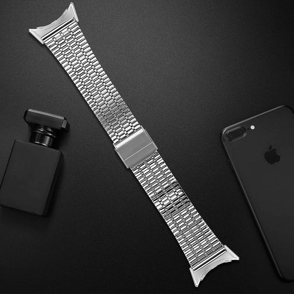 Минималистичный ремешок для Google Pixel Watch 3 45 мм Стальной браслет для Google Pixel Watch 1 2 3 Замена браслета Аксессуары