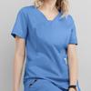 Women Management Work Clothes Short Sleeve with Pocket Working Clothes Nurse Uniform