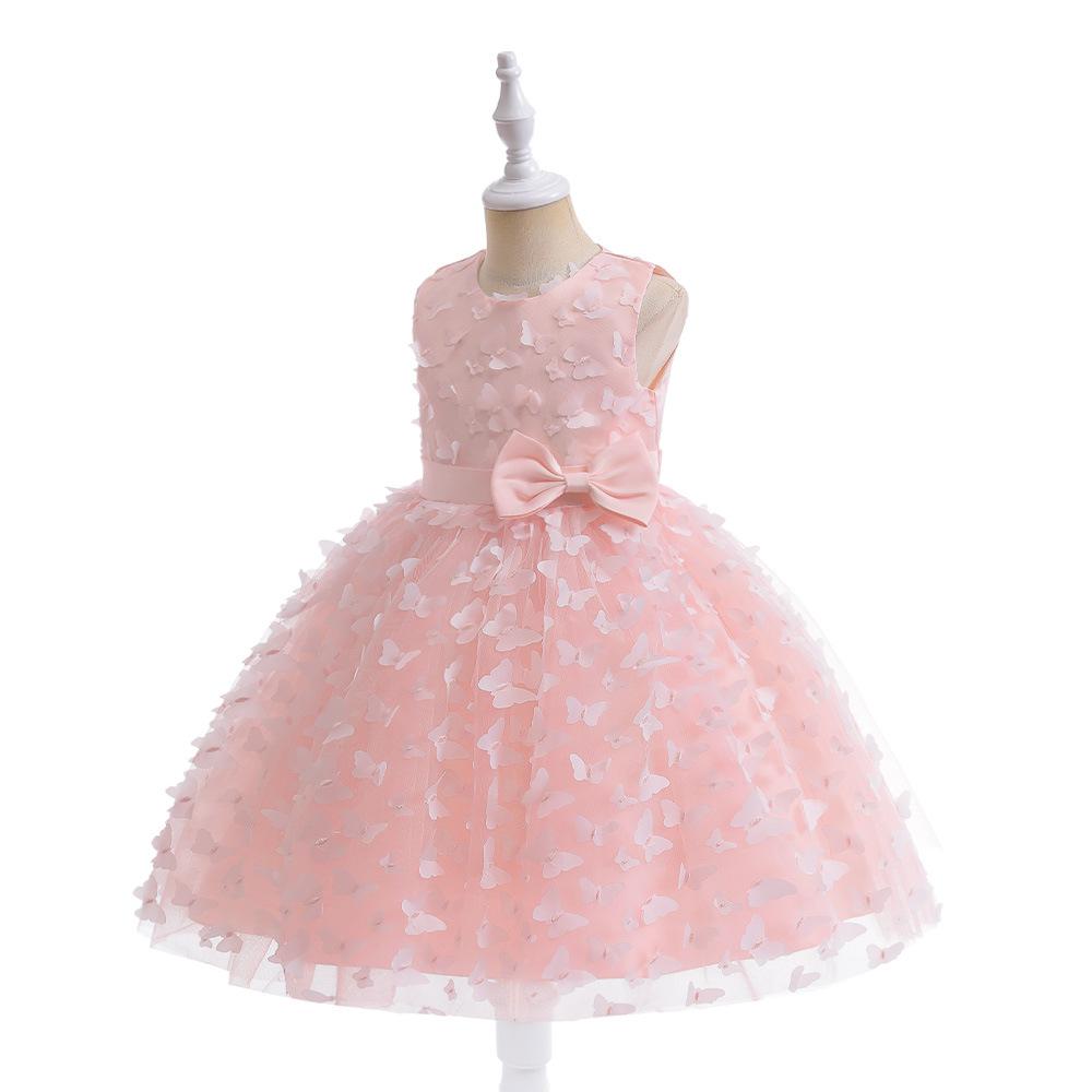 Kids Christmas Dresses For Girls Elegant Princess Wedding Dress Children Vintage Evening Party Dress Christmas Prom Formal Dresses