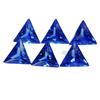 Natural Blue Sapphire Loose Gemstone 6 Pcs Trillion 5x5 Mm September Birthstone for Gem Collections