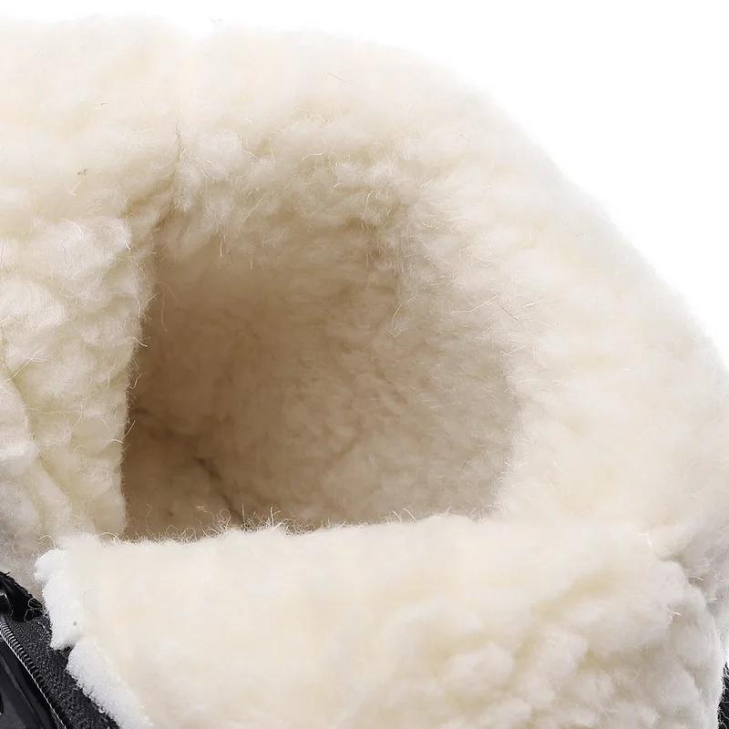 Plus Size Women Non Slip Winter Snow Boots Outdoor Platform Shoes for Women Warm Ankle Boots Cotton Padded Shoes Botas De Mujer