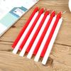 10 Pack Red and White Candles for Home Lighting, Daily Ordinary Candles, Non-romantic Wedding Long Pole Emergency Candles