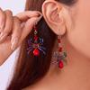 Europe and The United States Halloween Party Creative Funny Earrings Dark Gothic Exaggerated Spider Earrings Earrings.