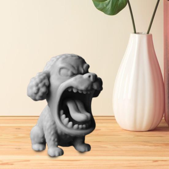 Ревущая в гневе фигурка животного, напечатанная на 3D-принтере, собака, кролик, акула, статуя слона, скульптура, домашний офис, книжная полка, украшение для рабочего стола, орнамент