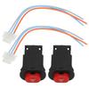 Hazard Light Switch Button Double Flash Warning Controller for Motorcycle Motorbike Scooter