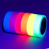 6PCS Neon Glowing Tape, 6 Colors - Waterproof, UV Reactive Fluorescent Sticker, Reflective Safety Warning Tape